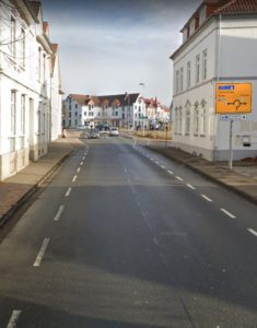 Blick auf den Gieschenkreisel aus Richtung Bierden